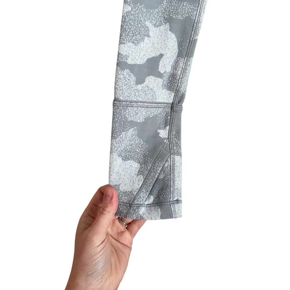 Lululemon Close to Crossing Rulu Long-Sleeve Shirt Camo 8 Athleisure Gray Gym - Picture 4 of 9